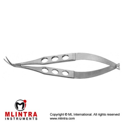 Katzin Corneal Transplant Scissor Left - Strongly Curved - Medium Blades - With Lock Stainless Steel, 11 cm - 4 1/2" Katzin Corneal Transplant Scissor Left - Strongly Curved - Medium Blades - With Lock Stainless Steel, 11 cm - 4 1/2"